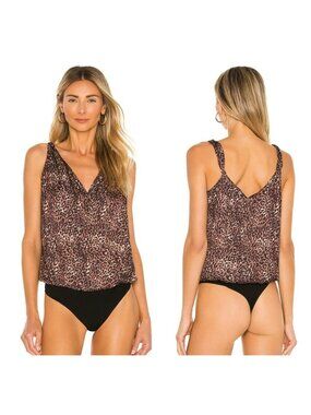PAIGE Nadynne Bodysuit - Mocha Bisque & Ecru